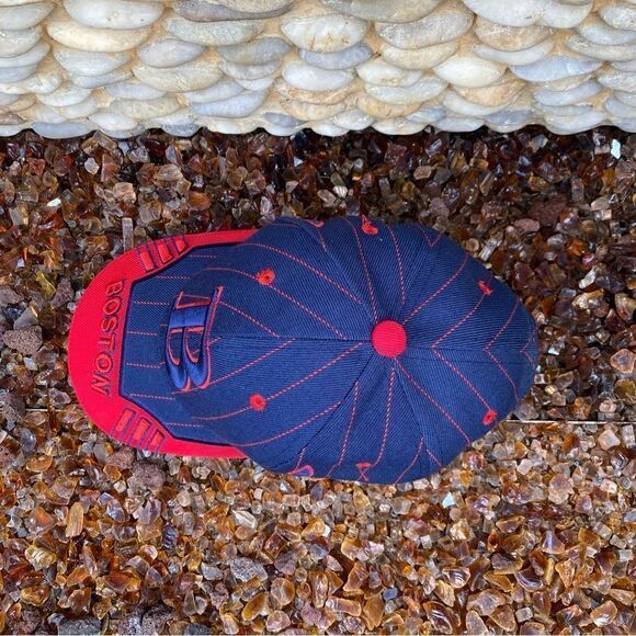 Boston Red Sox Blue & Red Adjustable Baseball Cap. EUC! One Size Fits Most - Picture 4 of 7